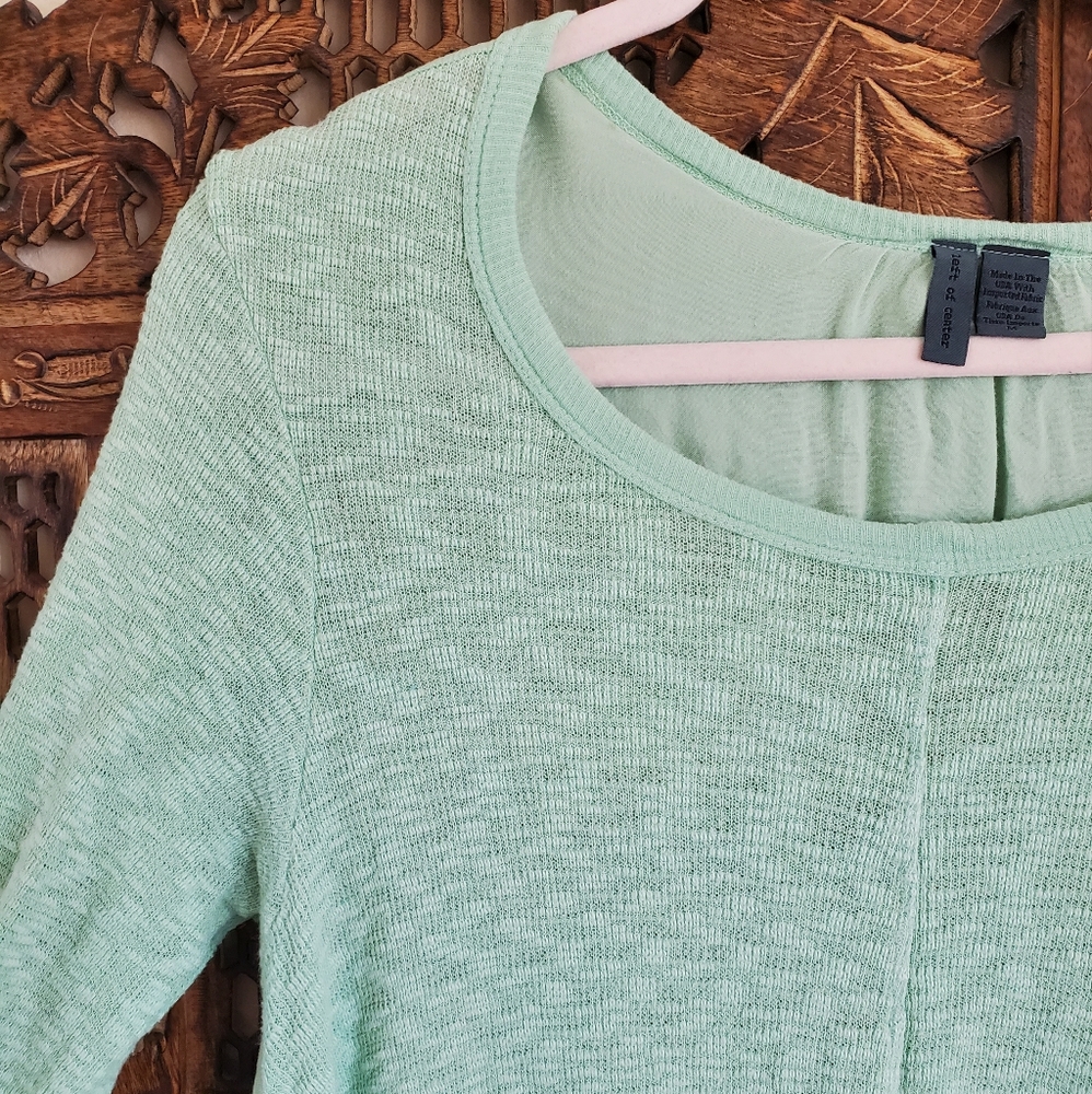 Anthropologie Sea Green Tunic